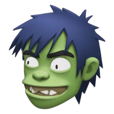 gorillaz 2D sticker