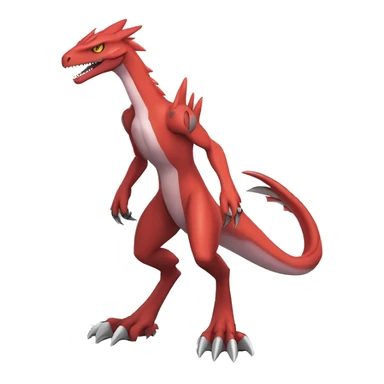  Cool Edgy Digimon-Fakemon-Guilmon-Genesect-Velociraptor-Dragon full body sticker