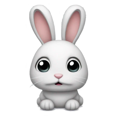 sad bunny sticker
