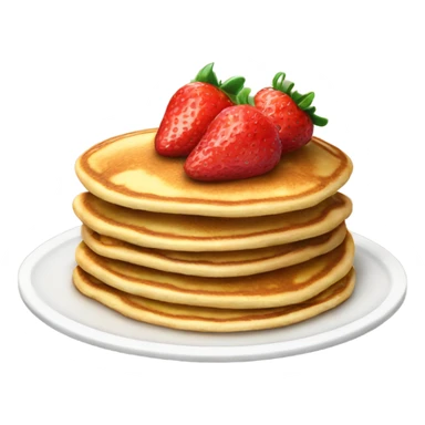 Pancakes with strawberries  sticker