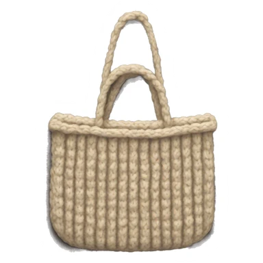 Knitted bag sticker