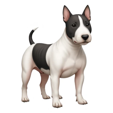 black Bull terrier sticker