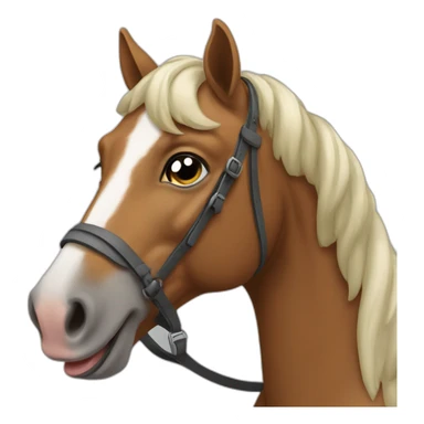 un cheval qui chante sticker