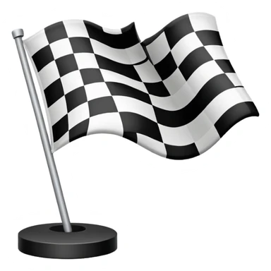 finish line with checkered flag sticker
