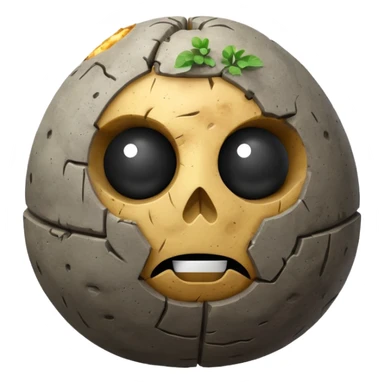 A potato death star sticker