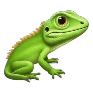 Lizard wee sticker