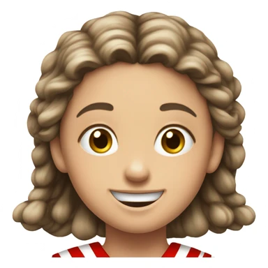 11th century european child in red striped tunic rejoicing sticker