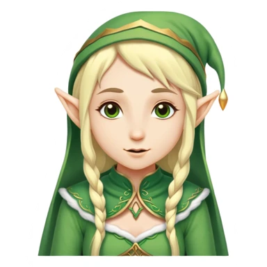 dnd elf wearing cloth sticker