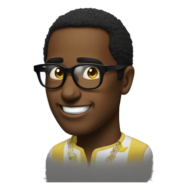Diddy with Brazilian glasses sticker