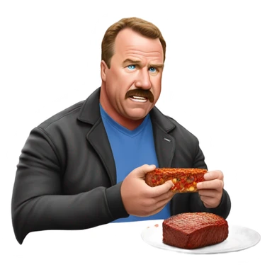 Andy Reid Kansas City chiefs eating meatloaf sticker