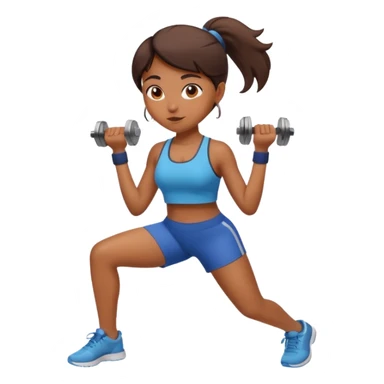 brown girl butt workout sticker