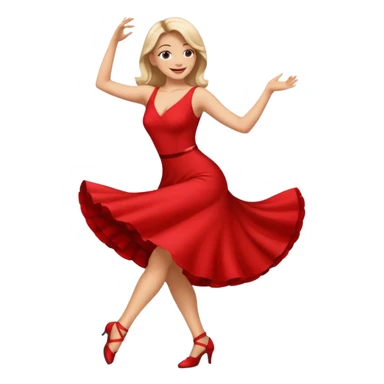 tango dancing woman emoji profile photo sticker