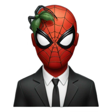 Black-suit spider-man sticker