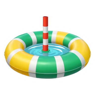 colorful pool green buoy sticker