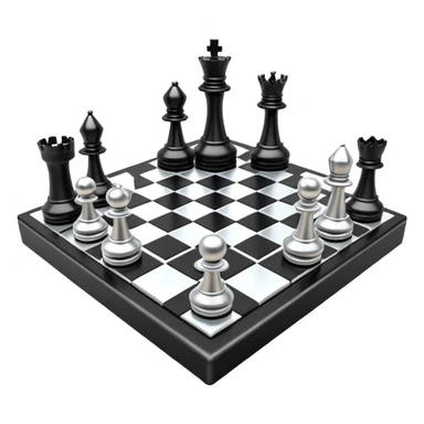 3d chessboard ai sticker
