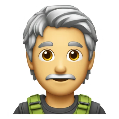 trentenaire très drôle avec une coupe éclatée  sticker