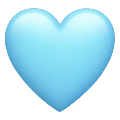 Pastel blue heart sticker