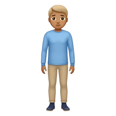 man with a full body and shirt in the cold sticker