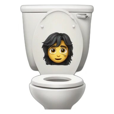 Harry Potter on the toilet  sticker