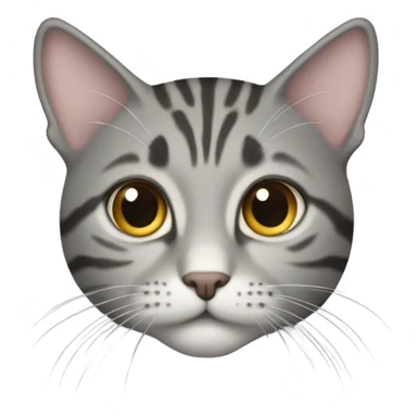 A grey tabby cat missing its owner  sticker