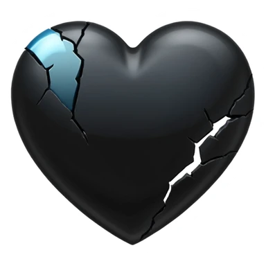 Black heartbreak sticker