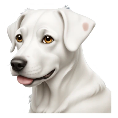 white-swiss-dog sticker