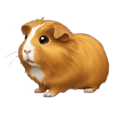 Golden abyssinian guinea pig sticker