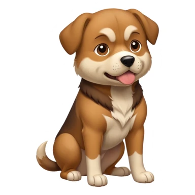 dog with muscled sticker