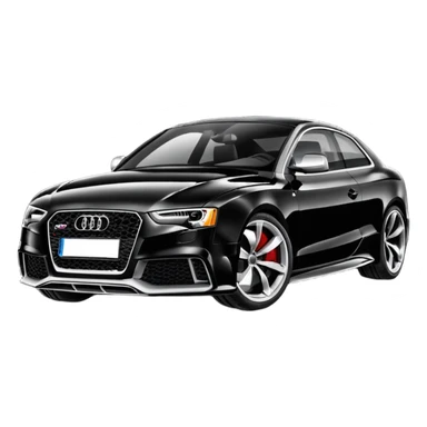 audi rs5 black paint  sticker