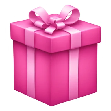 pink gift box sticker