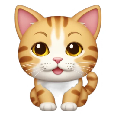 Cute Cat in Japan sticker