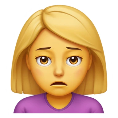 Stressing female emoji while studying  sticker