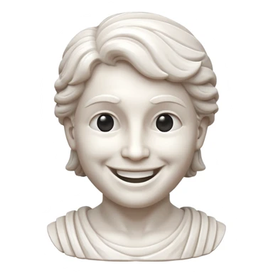 escultura griega feliz sticker