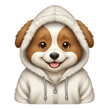 Dog in hoodie  sticker