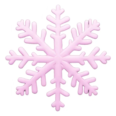 pastel pink snowflake  sticker