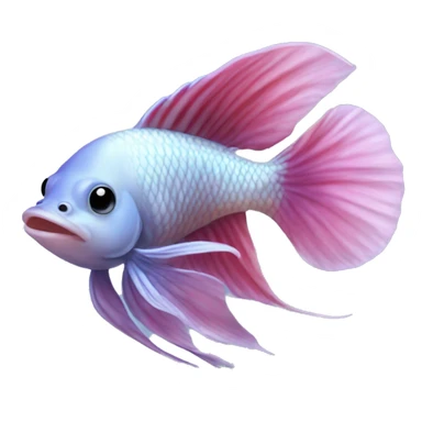 Halfmoon Dumbo betta splendens sticker