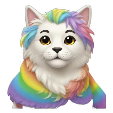 Ein Regenbogen  sticker