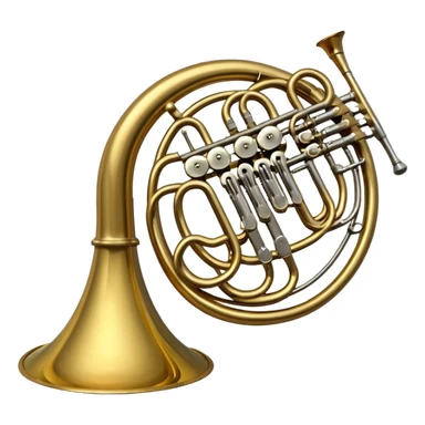 french horn sticker