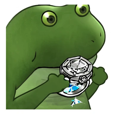 A diamond ring in the beautiful box sticker