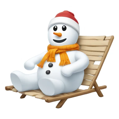 snowman tanning sticker
