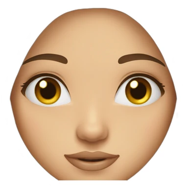 girl-long-straight-brown-hair-beautiful-eye-eyebrow sticker