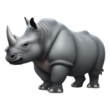 Rocksteady the rhino sticker