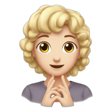 Coeur avec mes mains sticker