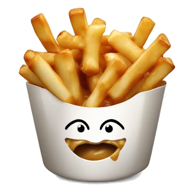 Poutine qui mange une poutine  sticker