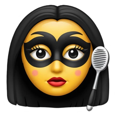 MASCARA PRETO E BRANCA TEATRO sticker