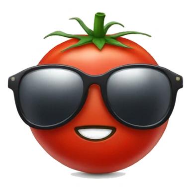 tomato with sunglasses sticker