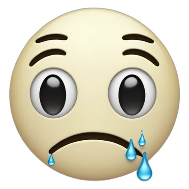 A smiley face with tears sticker