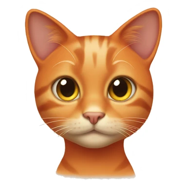 Orange girl cat sticker