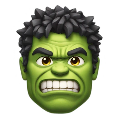 smiley hulk sticker