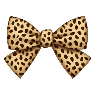 cheetah print bow sticker
